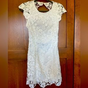White lace lulu dress